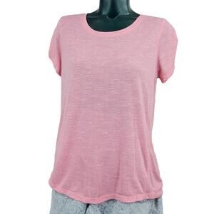 Zelos Pink Basic Activewear Tee T-shirt Top Women's Size M 1703